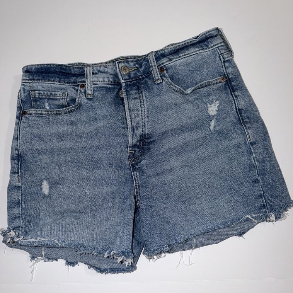 Old Navy Women's Size 10 High-Rise OG Straight Secret Cut Off Jean‎ Shorts
